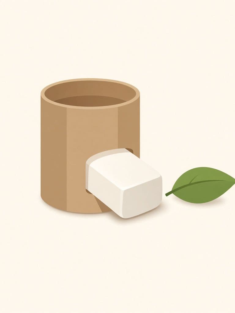 Illustration, not the actual product: HiBAR Plastic-Free Deodorant Bar